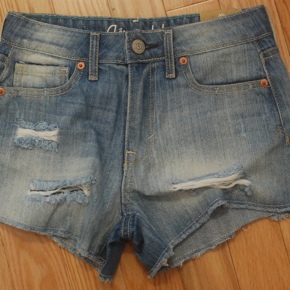 Aeropostale Women's High Rise Jean Shorts